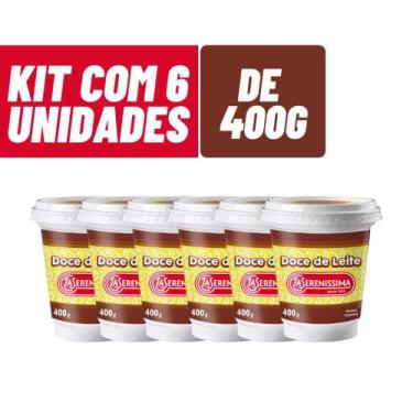Imagem de 6x De 400g - Doce De Leite La Serenissima Argentino