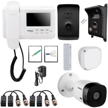 Imagem de Kit Interfone Video IVR 1010 Intelbras Com Camera Extra HD