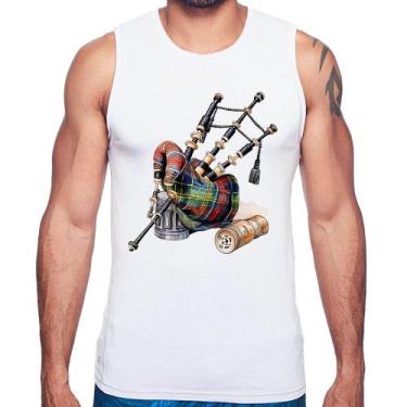 Imagem de Regata Gaita de Foles - Foca na Moda, Branco, P