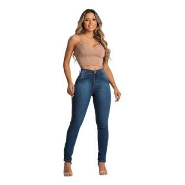 Imagem de Calça Jeans Feminina Tradicional Com Elastano Cintura Alta - Ntd MODAS