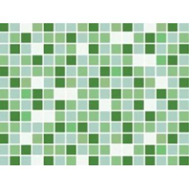 Imagem de Papel de Parede Pastilha Verde Lavável Banheiro Cozinha Lavanderia PA 