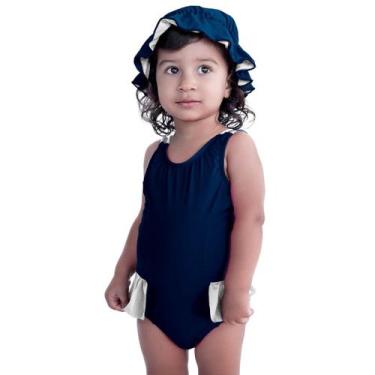 Imagem de Maiô De Bebês Com Babadinho e Chapéuzinho Dupla Face - HYPE MODAS, Mai