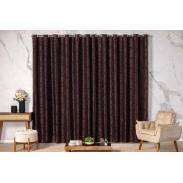 Imagem de Cortina Blackout 2,00m x 1,70m Estampada Floral Janela Corta Luz com I