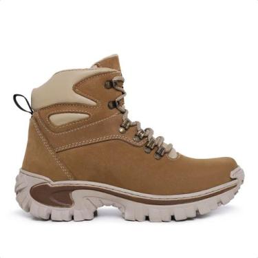 Imagem de Bota Coturno Masculino Force Cat Originals Seguranca Bico PVC creme - 