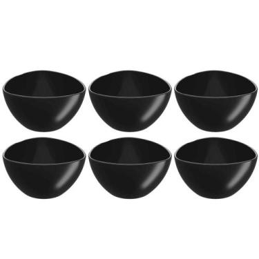Imagem de 6 Cremeiras Triangulares 250ml Sobremesa Açaí Sorvete Preto - Coza