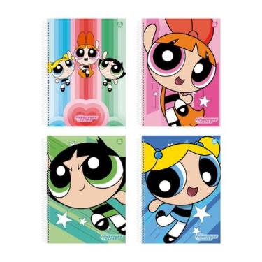 Imagem de Caderno Escolar Universitário 1M 80Fls Meninas Super Poderosas - Anima