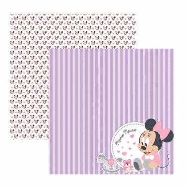 Imagem de Folha para Scrapbook Dupla Face Disney - Baby Minnie - Toke e Crie, PA