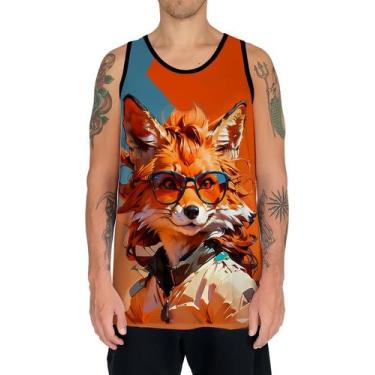 Imagem de Camiseta Regata Tshirt Animais Óculos Raposa Moderna 1 - Enjoy Shop, I