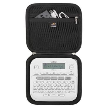 Imagem de Aproca Estojo de viagem de armazenamento rígido para Brother P-Touch, PTD210, rotulador fácil de usar