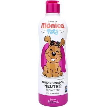 Imagem de Turma da Mônica Pet Condicionador Para Pêlos De Cães Neutro Hidratante Turma Da Mônica 500 Ml Rosa