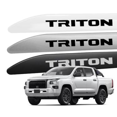 Imagem de Friso Lateral Porta para Triton 2015 a 2026 (FACÃO, BRANCO ALPINO)