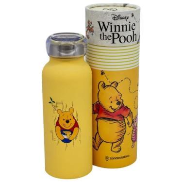 Imagem de Garrafa Ursinho Pooh Térmica 6 Horas Quente Gelada 500ml + EmPresente 