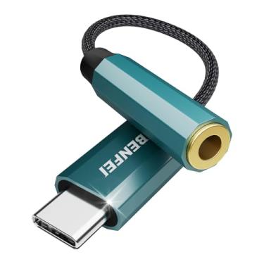 Imagem de Adaptador de Áudio USB-C para P2 (3,5mm) – Som Hi-Fi, Chip DAC, Compatível com Chamadas e Controle de Fio, Design Durável e Conexão Estável