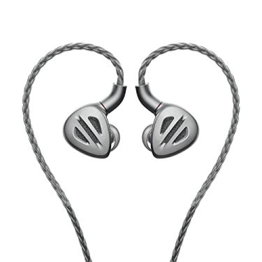 Imagem de FiiO Fone de ouvido FH9 com fio de alta resolução sobre a orelha 1DD+6BA cabo destacável graves profundos vem com plugues intercambiáveis de 2,5/3,5/4,4 mm para smartphone/PC/players/áudio doméstico