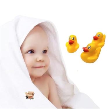 Imagem de Kit Brinquedos Bichinhos Para Banho Do Bebê - 3 Patinhos De Borracha Com Cheirinho
