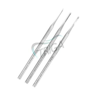 Imagem de Kit Bisturi para Podólogo - 3 Peças - Goiva N206, Micro Nuclear N208, 