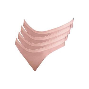 Imagem de Kit com 4 Calcinhas Biquíni Hope S35220, Rosa, M