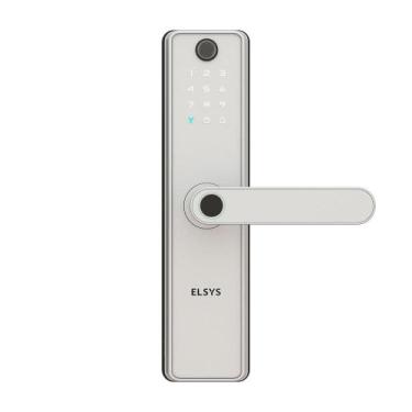Imagem de Fechadura Digital de Embutir Elsys, Wi-Fi, Biometria, Câmera, Prata - 