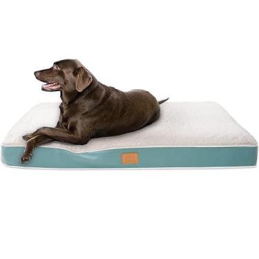 Imagem de Cama extra grande à prova d'água, camas ortopédicas jumbo para cães com capa lavável removível para cães grandes, tapete de cama para animais de estimação, espuma de caixa de ovos, 3GG (119 x 73 x 10