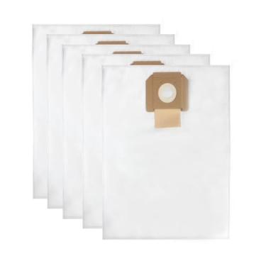 Imagem de VB090F Pacote com 5 sacos de filtro de lã adequados para Bosch VAC090A VAC090AH VAC090S extrator de poeira de 9 galões, sacos coletores de poeira para peças de reposição de aspirador Bosch