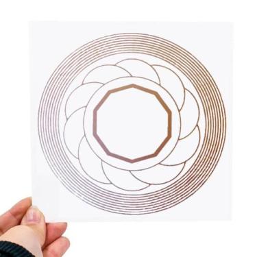 Imagem de Placa Grafico Trigono PVC 15x15cm - Radionica Radiestesia - Dhonella