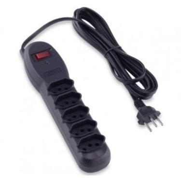 Imagem de Filtro De Linha 5 Tomadas Slim 3 Metros Force Line 0060500024