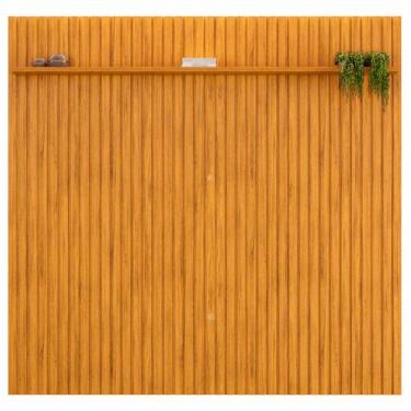 Imagem de Painel Ripado para TV até 75 Polegadas com Prateleira Trento 250 Cedro