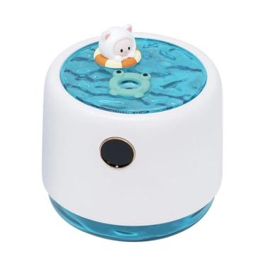 Imagem de FLCPJGV Umidificador de ar essencial difusor de óleo doméstico fragrância eficiente umidificação Interior Iluminação de ambiente de spa 450 ml tanque de água, Branco