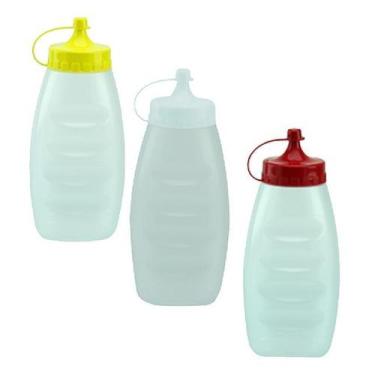 Imagem de Kit 24 Bisnagas Pote Plástica Maionese Ketchup Mostarda 220ml - Jaguar