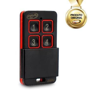 Imagem de Controle Remoto Tx Zap Preto/Laranja Ppa 4 Botões 433mhz Ppa