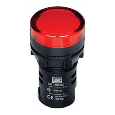 Imagem de Sinaleiro cew-sm-d23 monobloco vermelho 22 mm 220v - cod 10046530 - WE
