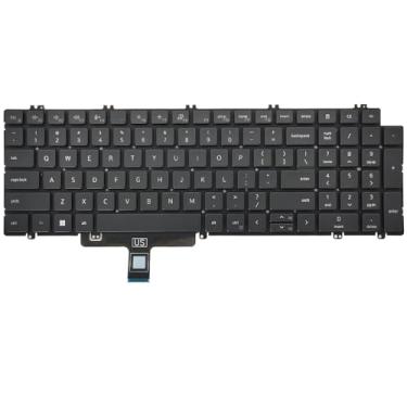 Imagem de Teclado de substituição para laptop com layout US retroiluminado para Dell Latitude 5520 5530 5540 5521 5531 Precision 3560 3570 3580 3561 3571 3581