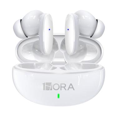Imagem de Fone de Ouvido Sem Fio 1Hora Aut119b Bluetooth Branco Design Sofisticado Conexão Ágil Compatível com Dispositivos Android e Ios Perfeito para Música e Chamadas Diárias