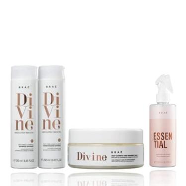 Imagem de Brae Divine Shampoo e Condicionador 250ml + Máscara 200ml+Essential 260ml