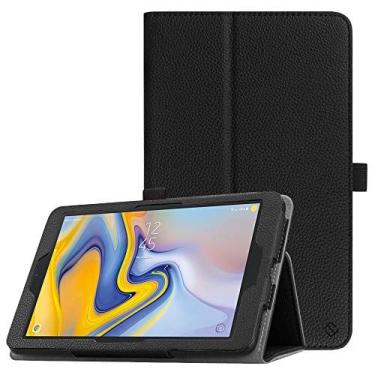 Imagem de Fintie Folio Case para Samsung Galaxy Tab A 8.0 2018 Modelo SM-T387 Verizon/Sprint/T-Mobile/AT&T, Slim Fit Premium Cobertura de Couro Vegano, Preto