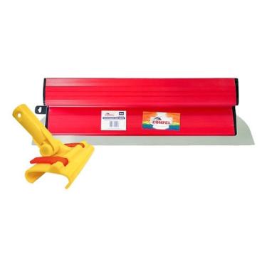 Imagem de Desempenadeira Berox Inox 40cm Resistente Flexível + Suporte