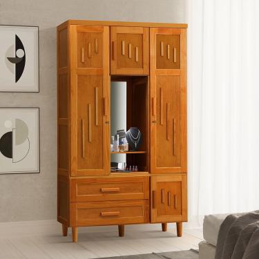 Imagem de Guarda - Roupa Roupeiro Talismã Capelinha em Madeira Maciça 2,20x1,22 Castanho