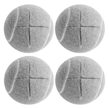 Imagem de Bolas de tênis precedentes para cadeiras, meias de bolas de tênis de cadeira, Coberturas de deslizamento do piso de feltro para serviço pesado, Anti Slip Rubber Glide Cobertings Capas de pé para sala