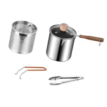 Imagem de Ioensy Fritar panela de fritadeira Deep Fryer Manusenidade Pan cozinhando com capa Universal Fries French Cooking Conjunto de panelas, Style B