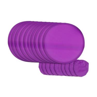 Imagem de simhoa Conjunto de Ventiladores Redondos 20 Cm com Saco para Armazenamento, Roxo