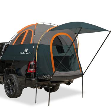 Imagem de Umbrauto Tenda Para Caçamba De Caminhonete Com Toldo: Barraca À Prova D'Água Pu3000 Mm 5,5' A 5,8' Caminhonete, Fácil Montar 2 Pessoas, Adequada Curta Tamanho Normal, Chevy, Dodge, Ford, Gmc, Verde