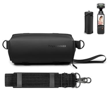 Imagem de TYUANDOUER Bolsa De Transporte Para Dji Osmo Pocket 3, Armazenamento Portátil E Mini Tripé 3 Creator Combo, Acessórios, Capa Protetora Com Alça Pulso - Preta