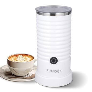 Imagem de Fierogage Espumador De Leite, Vaporizador E Aquecedor Automático De Leite, 4 Em 1 Multifuncional Elétrico Para Espuma Quente E Fria E Aquecedor De Leite Para Latte, Cappuccinos, Macchiato, Branco