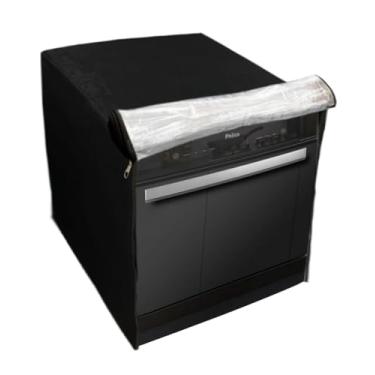 Imagem de CAPA PARA LAVA LOUÇAS PHILCO 8 SERVIÇOS TRANSPARENTE FLEX (Preto)