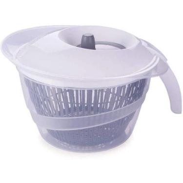 Imagem de Secador De Salada E Verduras Centrífuga Manual 2,8 Litros - Plasutil