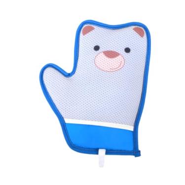 Imagem de WeiLaiKeQi Brush de luvas de gato Definir a luva de removedor de cabelo para animais para roupas de cachorro, Padrão de Urso