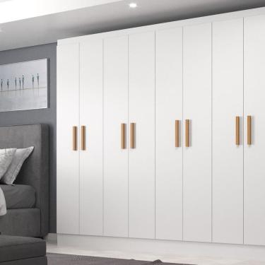Imagem de Móveis para Quarto Guarda-Roupa 8 Portas Paris Branco