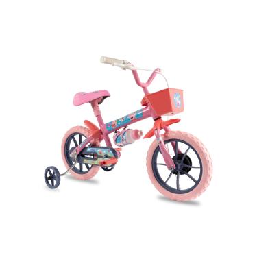Imagem de Verden Bicicleta Infantil Peppa George Aro 12 com cestinha rodinhas de apoio e garrafinha