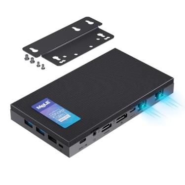 Imagem de MeLE Mini Pc Quieterdl Ultrafino Sem Ventoinha N100 Dual 2.5G Lan 4Gb 128Gb Micro Pc Windows 11 Home 2X Hdmi 4K Usb-C Dp1.4 Triple Display 2.4/5Ghz Wifi Bt5.1 Computador De Mesa Pequeno Em Soft Rou