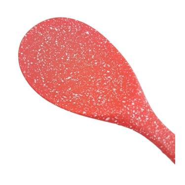 Imagem de Colher de Silicone Texturizado para Servir Arroz (Gohan) (Vermelho)